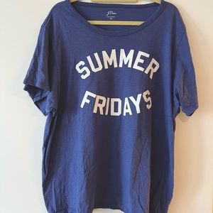 J. Crew Summer Fridays t-shirt, 3X.